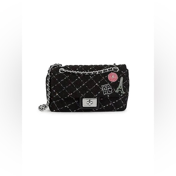 Karl Lagerfeld Paris Agyness Shoulder Bag - Black Multi